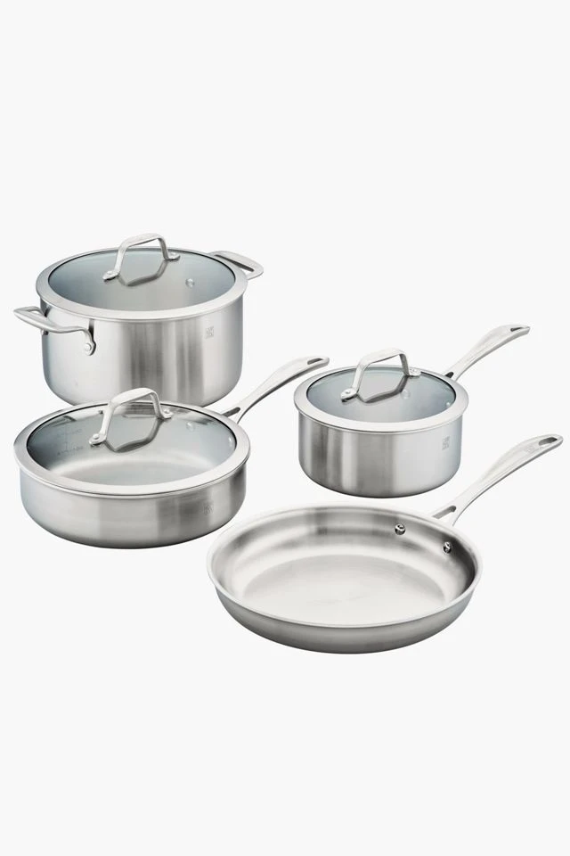 New ๐ ZWILLING Spirit 3-ply 7-pc Stainless Steel Cookware Set Stainless Steel ๐ 1 New ๐ ZWILLING Spirit 3-ply 7-pc Stainless Steel Cookware Set Stainless Steel ๐