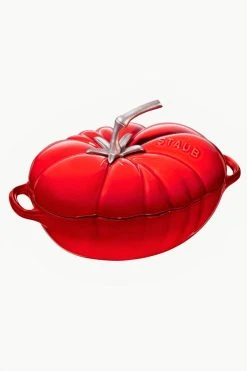 Flash Sale 🔥 Staub Cast Iron 3-qt Tomato Cocotte Cherry 🎉