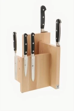 Budget โค๏ธ ZWILLING Italian Square Magnetic Knife Block Natural Beechwood ๐ฅ