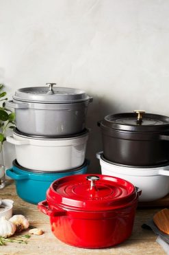 Best reviews of ✔️ Staub Cast Iron 4-qt Round Cocotte Black Matte ????