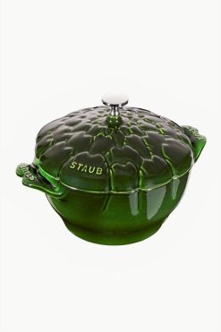 Coupon ???? Staub Cast Iron 3-qt Artichoke Cocotte - Basil Basil ????