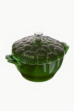 Coupon 🛒 Staub Cast Iron 3-qt Artichoke Cocotte - Basil Basil 🌟
