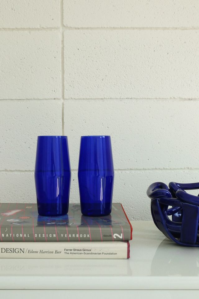 Budget ❤️ Yield Century Drinking Glasses - Boxed Set Of 2 Cobalt ???? 1 Budget ❤️ Yield Century Drinking Glasses - Boxed Set Of 2 Cobalt ????