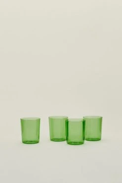 Cheapest 🔥 Hawkins New York Essential Glass Cup Set Of 4 Green ✨ -MagicLinen Shop unnamed file 169