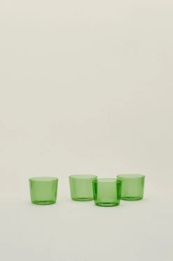 Cheapest 🔥 Hawkins New York Essential Glass Cup Set Of 4 Green ✨ -MagicLinen Shop unnamed file 170