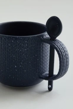 Deals 🔔 United By Blue Stoneware Spoon & Mug Set Navy 😍 -MagicLinen Shop unnamed file 261