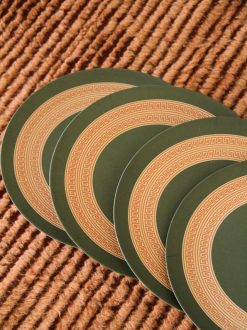 Best Pirce ✨ Relic Home Bamboo Dinner Plate Set Greek Key ???? -MagicLinen Shop unnamed file 292