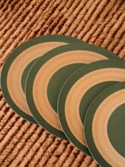 Best Pirce ✨ Relic Home Bamboo Dinner Plate Set Greek Key 🎉 -MagicLinen Shop unnamed file 292