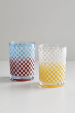 Buy ❤️ Frankie Patterned Juice Glass White ???? -MagicLinen Shop unnamed file 3