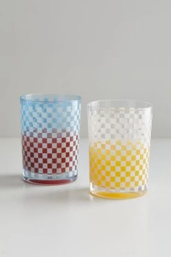Buy ❤️ Frankie Patterned Juice Glass White 🔥 -MagicLinen Shop unnamed file 3