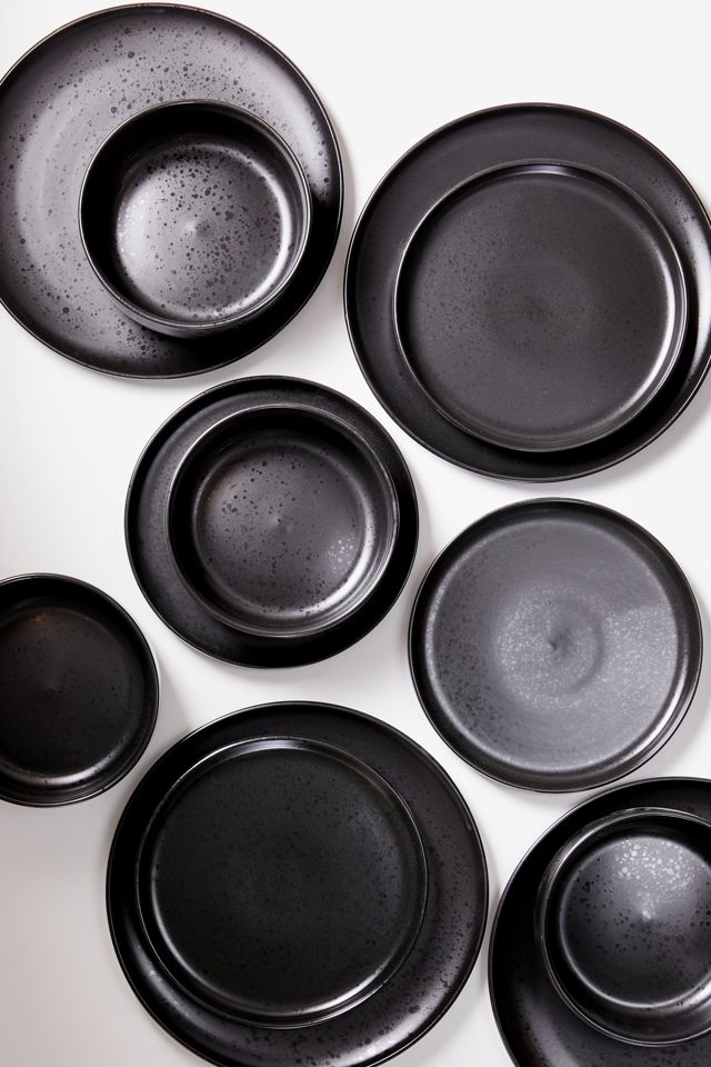 Stone Lava Speckled 12-Piece Dining Set New ???? Stone Lava Speckled 12-Piece Dining Set Black ???? -MagicLinen Shop unnamed file 366