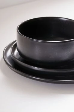 New 🔥 Stone Lava Speckled 12-Piece Dining Set Black 💯 -MagicLinen Shop unnamed file 367