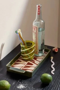 Coupon ⭐ Ravi Tiled Serving Tray Rust ✔️