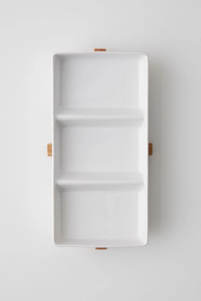 Wholesale 🤩 Bamboo 3-Piece Serving Tray White ❤️ 1 Wholesale 🤩 Bamboo 3-Piece Serving Tray White ❤️