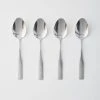Budget 👏 Classic 4-Piece Dinner Spoon Set Silver 🤩