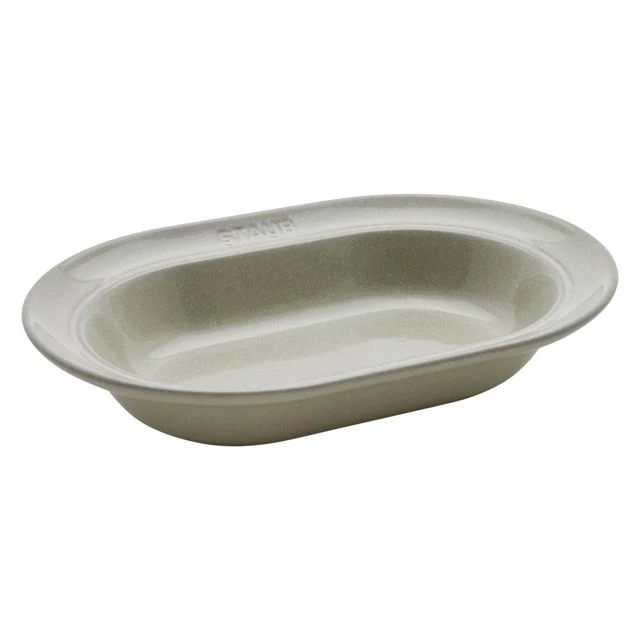 Discount 🥰 Staub Ceramic Dinnerware 10-inch Oval Stoneware Serving Dish White Truffle ✔️ 3 Discount 🥰 Staub Ceramic Dinnerware 10-inch Oval Stoneware Serving Dish White Truffle ✔️ - Image 3