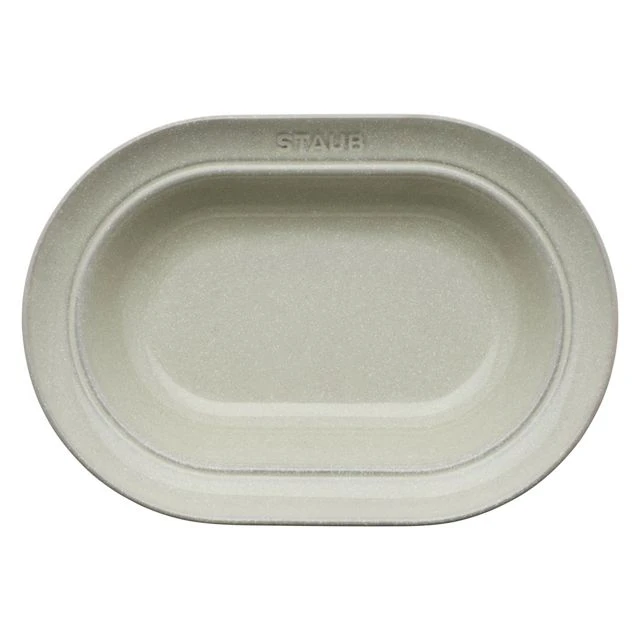 Discount 🥰 Staub Ceramic Dinnerware 10-inch Oval Stoneware Serving Dish White Truffle ✔️ 4 Discount 🥰 Staub Ceramic Dinnerware 10-inch Oval Stoneware Serving Dish White Truffle ✔️ - Image 4