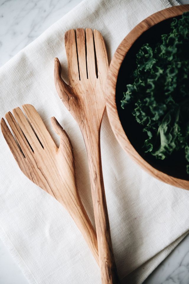 Best Pirce β Connected Goods Olive Wood Hand Salad Servers Brown ???? 2 Best Pirce β Connected Goods Olive Wood Hand Salad Servers Brown ???? - Image 2