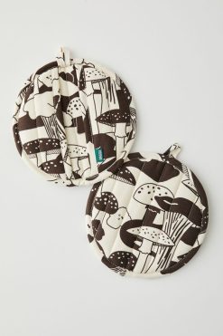 Coupon ???? BAGGU Printed Potholder - Set Of 2 Black + White ????