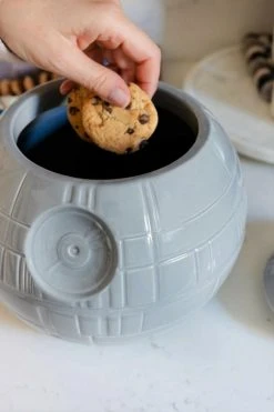 Wholesale 🛒 Star Wars Death Star Ceramic Cookie Jar Container Grey 😍