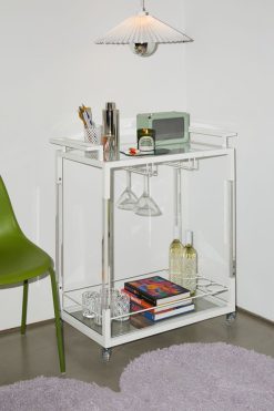 Best Sale ???? Zion Acrylic Storage Cart Clear ????