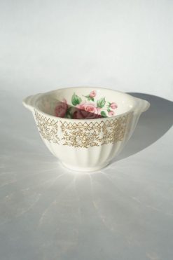 Discount ✔️ Vintage Rose Sugar Jar Ivory ????