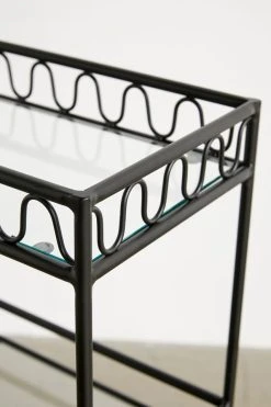 Cheap 👏 Squiggle Bar Cart Black Multi 👍 -MagicLinen Shop unnamed file 552