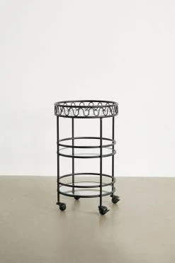 Buy 💯 Squiggle Bar Cart Black Multi 🎁 -MagicLinen Shop unnamed file 556