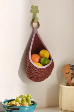 Best reviews of 🥰 Macrame Produce Hanging Storage Purple ⌛