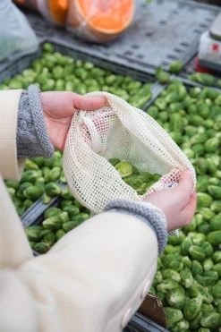 Top 10 😉 ECOBAGS 100% Organic Cotton Medium Mesh Produce Bags - Set Of 3 Natural 🧨