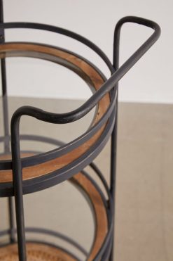 Promo ???? Round Industrial Bar Cart Black ???? -MagicLinen Shop unnamed file 633