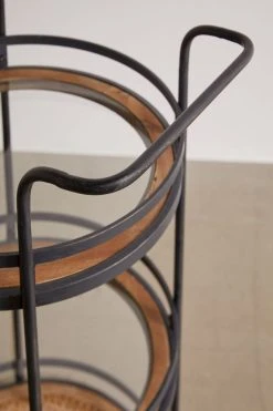 Promo 🔥 Round Industrial Bar Cart Black 🎁 -MagicLinen Shop unnamed file 633