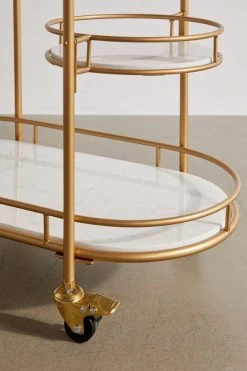 Promo 🤩 Colette Marble Bar Cart Gold 🧨 -MagicLinen Shop unnamed file 638