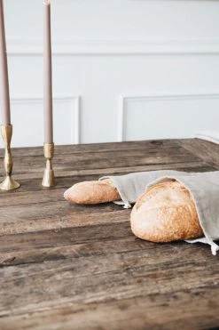 Outlet ✨ Connected Goods X Fernhill Linen Bread Bag Neutral 🔔 -MagicLinen Shop unnamed file 701