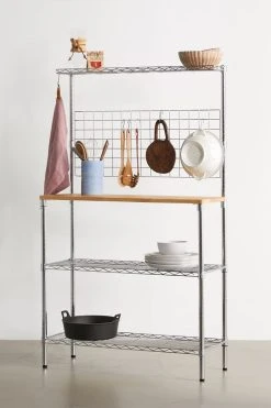 Best Pirce 🌟 Kitchen Storage Rack Silver 💯