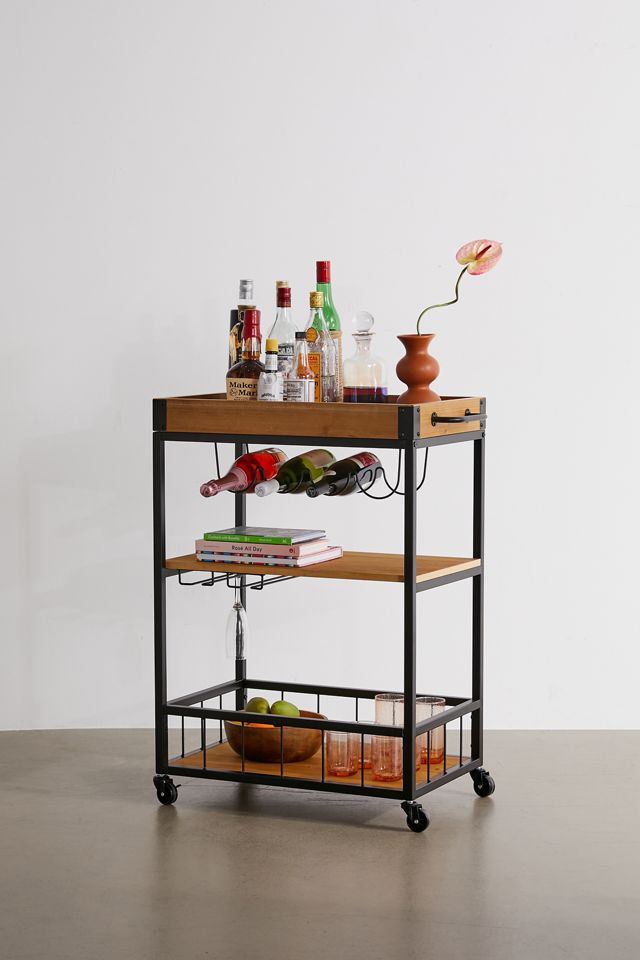 Frederic Bar Cart Promo ???? Frederic Bar Cart Brown ✔️ -MagicLinen Shop unnamed file 708