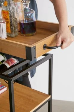 Promo 😍 Frederic Bar Cart Brown ✔️ -MagicLinen Shop unnamed file 711