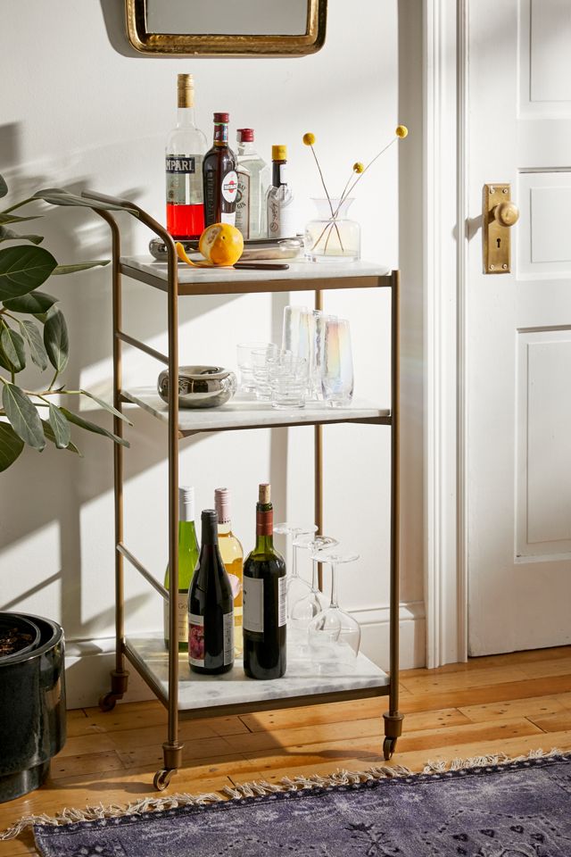 Frances Marble Bar Cart Best deal ???? Frances Marble Bar Cart White ✔️ -MagicLinen Shop unnamed file 721
