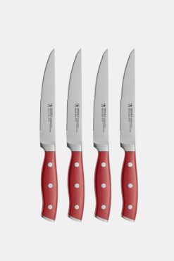 Best Pirce ✔️ Henckels Forged Accent 4-Piece Steak Knife Set Red ???? -MagicLinen Shop unnamed file 738
