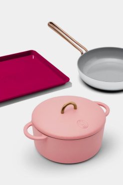 Budget ⌛ Great Jones Starting Lineup 3-Piece Cookware Set Taffy ????