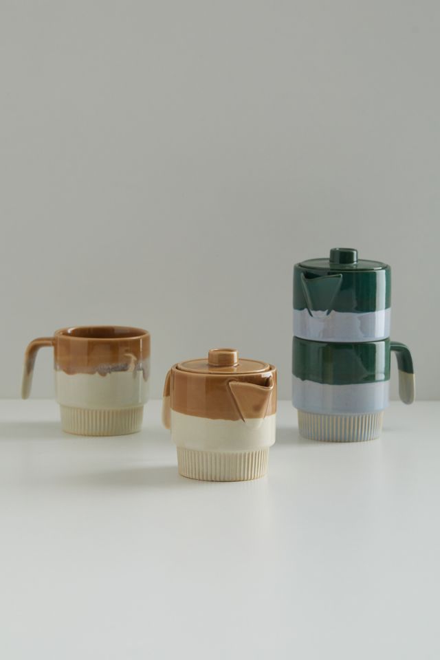 Flash Sale ???? United By Blue Stackable Stoneware Teapot & Mug Set Dark Yellow ???? 5 Flash Sale ???? United By Blue Stackable Stoneware Teapot & Mug Set Dark Yellow ???? - Image 5