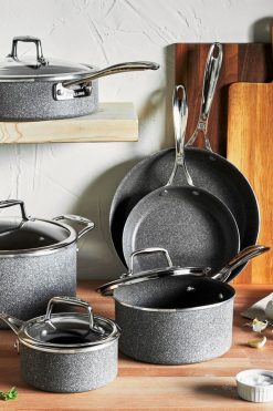 MagicLinen Shop 19 Outlet ???? ZWILLING Vitale 10-Piece Aluminum Nonstick Cookware Set Gray ????