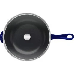 Buy 👏 Staub Cast Iron 10-inch Daily Pan With Glass Lid Dark Blue ⌛ -MagicLinen Shop unnamed file 938