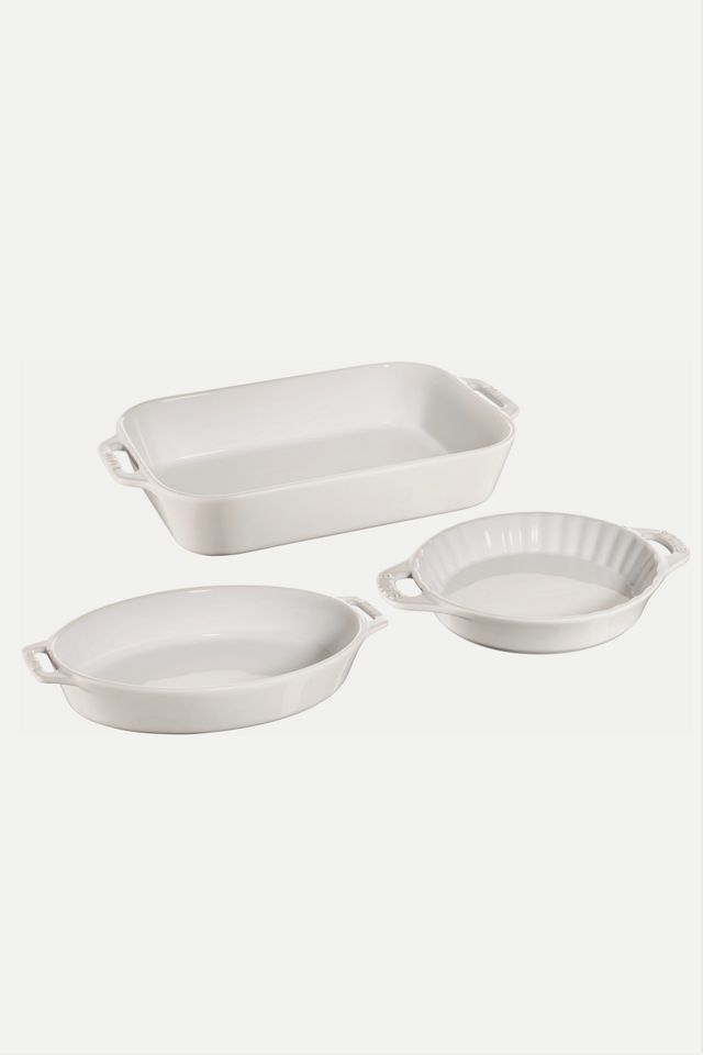 Staub Ceramics 3-pc Mixed Baking Dish Set Brand new ✔️ Staub Ceramics 3-pc Mixed Baking Dish Set White ???? -MagicLinen Shop unnamed file 961