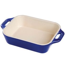 Best Sale ???? Staub Ceramic 13-inch X 9-inch Rectangular Baking Dish Dark Blue ✨ -MagicLinen Shop unnamed file 981
