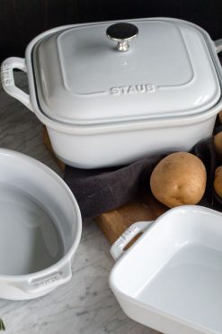 Best reviews of ???? Staub Ceramics 4-pc Baking Dish Set White ⌛