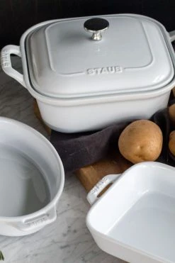 Best reviews of 👏 Staub Ceramics 4-pc Baking Dish Set White ⌛