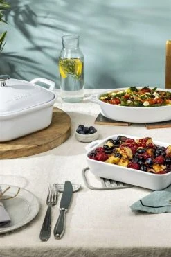 Best reviews of 👏 Staub Ceramics 4-pc Baking Dish Set White ⌛ -MagicLinen Shop unnamed file 985
