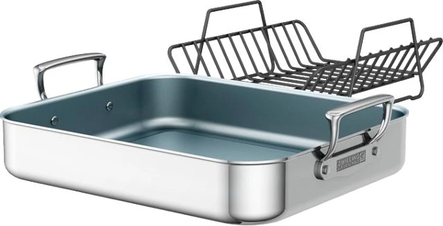 Best Sale ๐ ZWILLING Stainless Steel Ceramic Nonstick Roasting Pan Stainless Steel ๐ 3 Best Sale ๐ ZWILLING Stainless Steel Ceramic Nonstick Roasting Pan Stainless Steel ๐ - Image 3